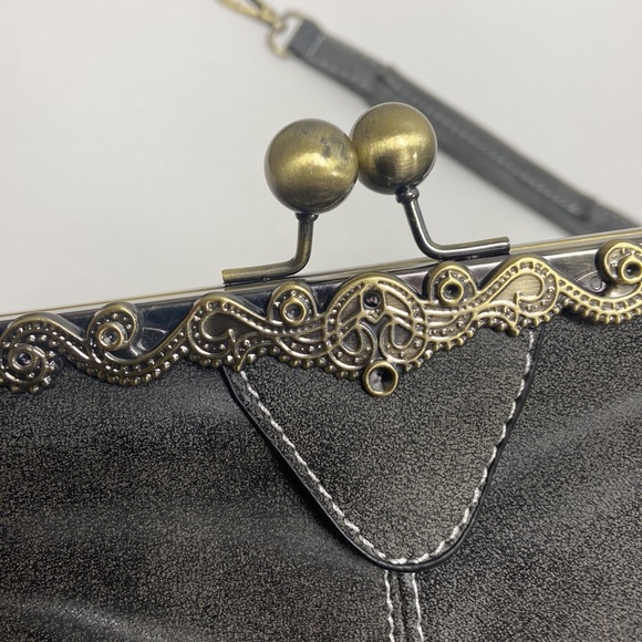 New leather women handbag small shoulder bag high quality tote bag clutch (Gray - Picture 5 of 6